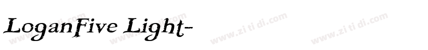 LoganFive Light字体转换